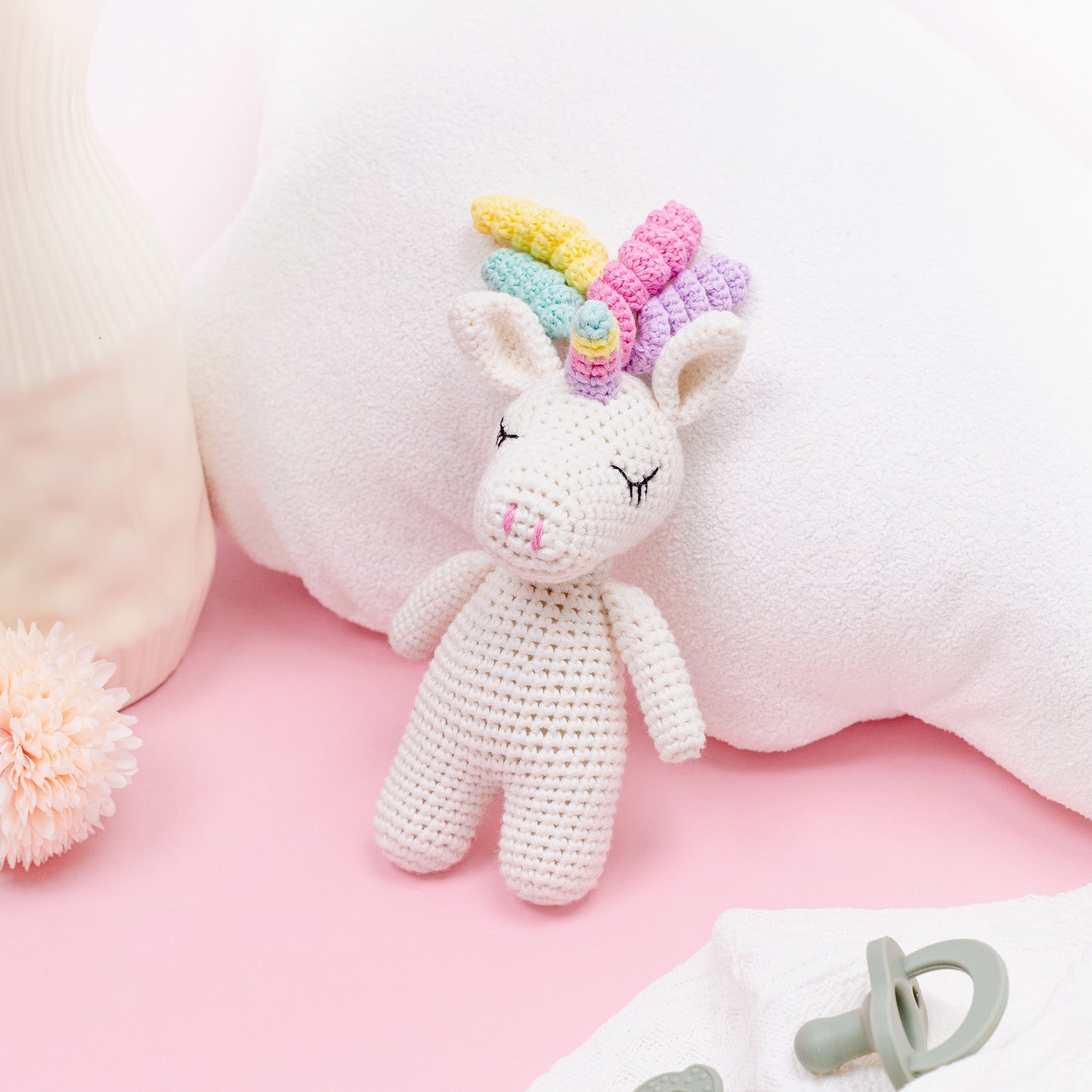 Unicorn Doll + Rattle