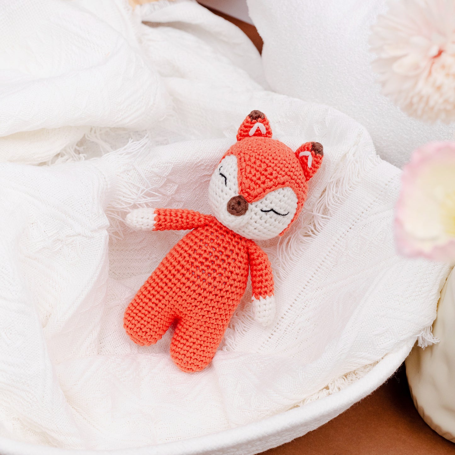 Fox Doll + Rattle